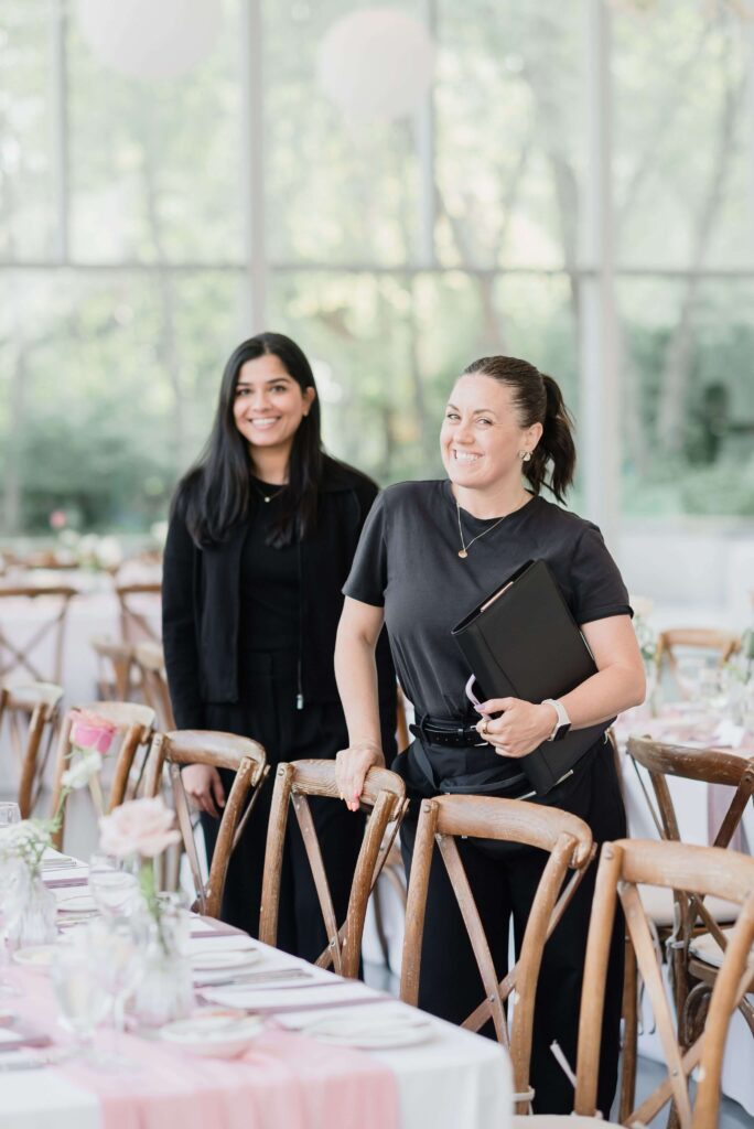 two wedding planners at The Art Gallery of Hamilton