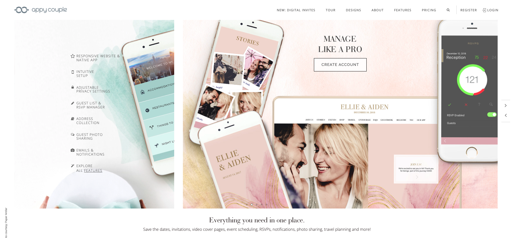 Favourite Wedding Website Platforms - AppyCouple